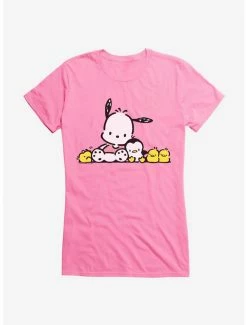 Outlet ⌛ Pochacco 🌞 Summer Friends 👧 Girls T-Shirt 🌟 -Cheap Sanrio Store 18723863 hi