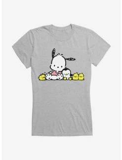 Outlet ⌛ Pochacco 🌞 Summer Friends 👧 Girls T-Shirt 🌟 -Cheap Sanrio Store 18723870 hi