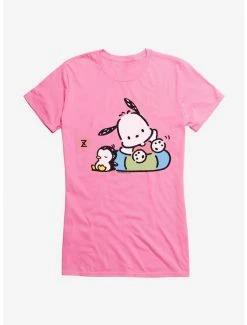 Promo 🌟 Pochacco Swimming & Good Vibes 👧 Girls T-Shirt 👏 -Cheap Sanrio Store 18723905 hi