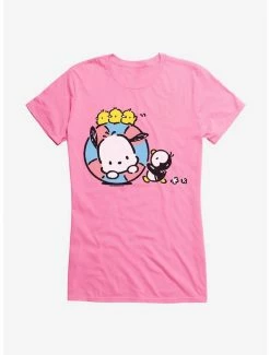 Deals ⭐ Pochacco Swimming With Friends 👧 Girls T-Shirt ✨ -Cheap Sanrio Store 18723989 hi