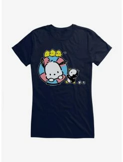 Deals ⭐ Pochacco Swimming With Friends 👧 Girls T-Shirt ✨ -Cheap Sanrio Store 18724003 hi