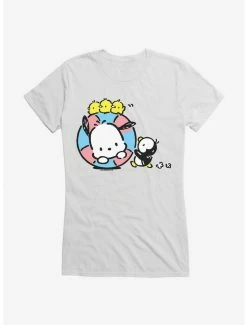 Deals ⭐ Pochacco Swimming With Friends 👧 Girls T-Shirt ✨ -Cheap Sanrio Store 18724010 hi