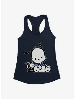 Outlet 😍 Pochacco Friend Hugs 👧 Girls Tank 🌟 -Cheap Sanrio Store 18724385 hi