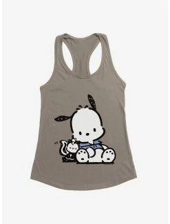 Outlet 😍 Pochacco Friend Hugs 👧 Girls Tank 🌟 -Cheap Sanrio Store 18724392 hi