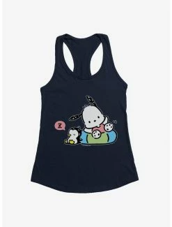 Brand new 😀 Pochacco Swimming & Good Vibes 👧 Girls Tank 🌟 -Cheap Sanrio Store 18724735 hi