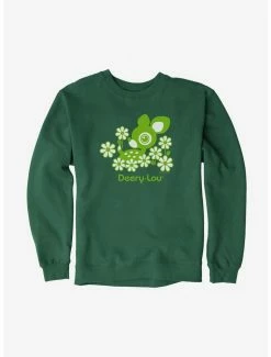 Cheapest ⭐ Deery-Lou Floral Green Design Sweatshirt 🎉 -Cheap Sanrio Store 18725581 hi