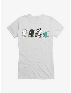 Promo 😀 Badtz Maru With Pandaba, HanaMaru, Pochi March 👧 Girls T-Shirt 🤩 -Cheap Sanrio Store 18731757 hi