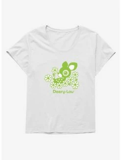 New 😉 Deery-Lou Floral Green Design 👧 Girls T-Shirt Plus Size 😉 -Cheap Sanrio Store 18739371 hi