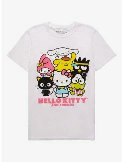 Budget 💯 Hello Kitty And Friends Group Boyfriend Fit 👧 Girls T-Shirt ⌛