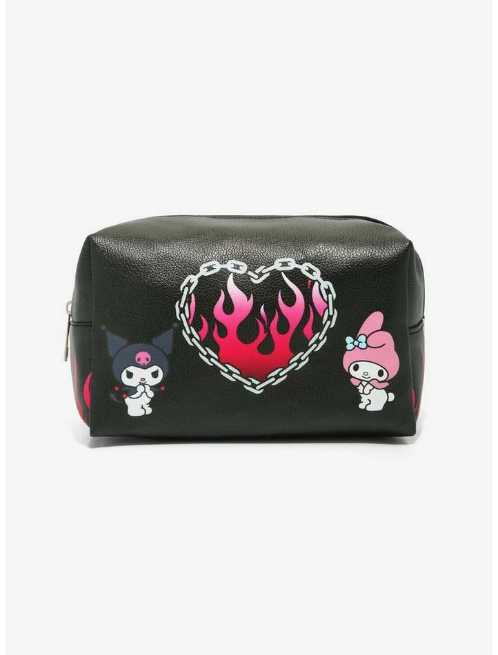 Top 10 ๐ My Melody & Kuromi Flame Heart Makeup Bag ๐ 4 Top 10 ๐ My Melody & Kuromi Flame Heart Makeup Bag ๐ - Image 2