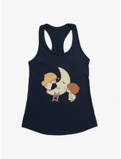 Cheapest 🌟 Little Twin Stars Moon Kisses 👧 Girls Tank 😍 -Cheap Sanrio Store 18897307 hi