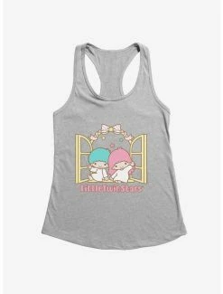 Budget 🌟 Little Twin Stars Waving Hello 👧 Girls Tank 😀 -Cheap Sanrio Store 18897370 hi