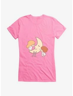 Deals 🛒 Little Twin Stars Moon Kisses 👧 Girls T-Shirt 😍 -Cheap Sanrio Store 18897449 hi