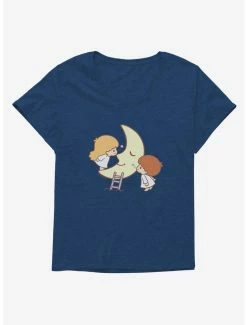 Budget 💯 Little Twin Stars Moon Kisses 👧 Girls T-Shirt Plus Size ⌛ -Cheap Sanrio Store 18897687 hi