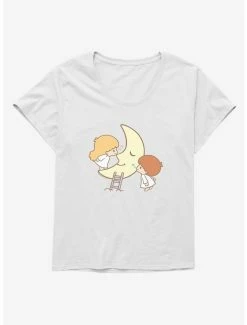Budget 💯 Little Twin Stars Moon Kisses 👧 Girls T-Shirt Plus Size ⌛ -Cheap Sanrio Store 18897696 hi