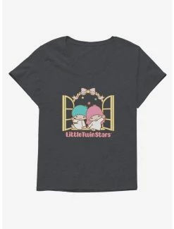 Budget ✨ Little Twin Stars Waving Hello 👧 Girls T-Shirt Plus Size ✨ -Cheap Sanrio Store 18897750 hi