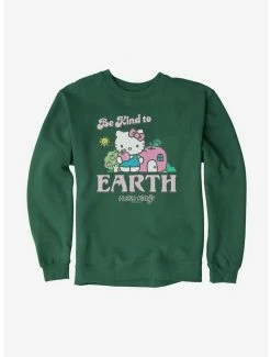 Cheap 🎁 Hello Kitty Be Kind To The Earth Sweatshirt 👍 -Cheap Sanrio Store 18921547 hi