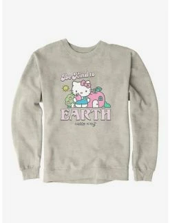 Cheap 🎁 Hello Kitty Be Kind To The Earth Sweatshirt 👍 -Cheap Sanrio Store 18921568 hi