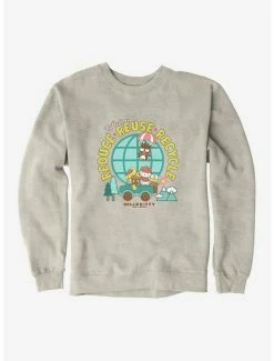 Buy ✔️ Hello Kitty & Friends Earth Day Reduce, Reuse, Recycle Sweatshirt 🔥 -Cheap Sanrio Store 18921680 hi