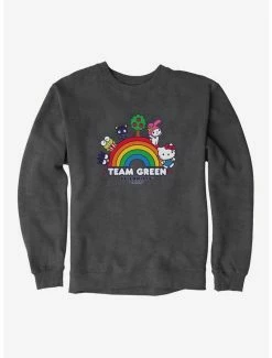 Top 10 🥰 Hello Kitty & Friends Earth Day Team Green Sweatshirt 🤩 -Cheap Sanrio Store 18921708 hi