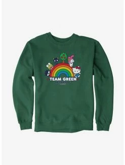 Top 10 🥰 Hello Kitty & Friends Earth Day Team Green Sweatshirt 🤩 -Cheap Sanrio Store 18921715 hi