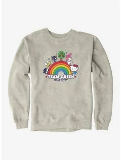 Top 10 🥰 Hello Kitty & Friends Earth Day Team Green Sweatshirt 🤩 -Cheap Sanrio Store 18921736 hi