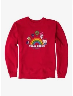 Top 10 🥰 Hello Kitty & Friends Earth Day Team Green Sweatshirt 🤩 -Cheap Sanrio Store 18921743 hi