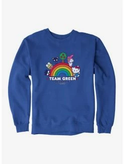 Top 10 🥰 Hello Kitty & Friends Earth Day Team Green Sweatshirt 🤩 -Cheap Sanrio Store 18921750 hi