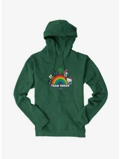 Budget 🧨 Hello Kitty & Friends Earth Day Team Green Hoodie ⭐ -Cheap Sanrio Store 18921939 hi