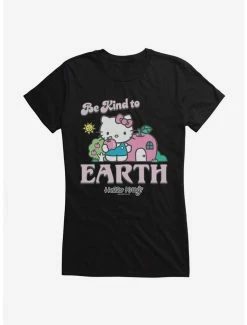 Best Pirce ✔️ Hello Kitty Be Kind To The Earth 👧 Girls T-Shirt 👍 -Cheap Sanrio Store 18922192 hi