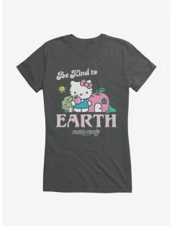 Best Pirce ✔️ Hello Kitty Be Kind To The Earth 👧 Girls T-Shirt 👍 -Cheap Sanrio Store 18922199 hi