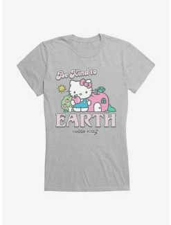 Best Pirce ✔️ Hello Kitty Be Kind To The Earth 👧 Girls T-Shirt 👍 -Cheap Sanrio Store 18922213 hi