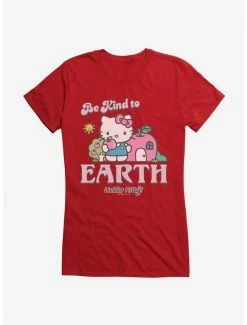 Best Pirce ✔️ Hello Kitty Be Kind To The Earth 👧 Girls T-Shirt 👍 -Cheap Sanrio Store 18922227 hi
