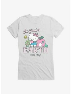 Best Pirce ✔️ Hello Kitty Be Kind To The Earth 👧 Girls T-Shirt 👍 -Cheap Sanrio Store 18922241 hi