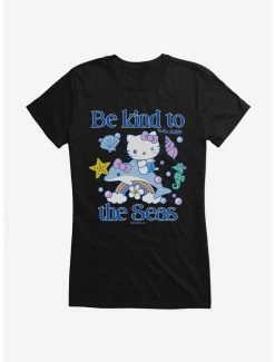 Best reviews of ⌛ Hello Kitty Be Kind To The Seas 👧 Girls T-Shirt ⭐ -Cheap Sanrio Store 18922248 hi