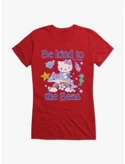 Best reviews of ⌛ Hello Kitty Be Kind To The Seas 👧 Girls T-Shirt ⭐ -Cheap Sanrio Store 18922283 hi
