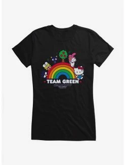 Brand new 😍 Hello Kitty & Friends Earth Day Team Green 👧 Girls T-Shirt ⭐ -Cheap Sanrio Store 18922360 hi