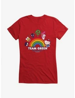 Brand new 😍 Hello Kitty & Friends Earth Day Team Green 👧 Girls T-Shirt ⭐ -Cheap Sanrio Store 18922395 hi