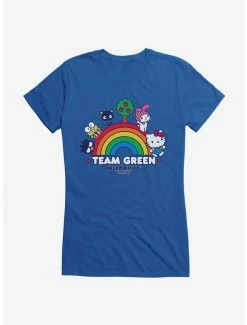 Brand new 😍 Hello Kitty & Friends Earth Day Team Green 👧 Girls T-Shirt ⭐ -Cheap Sanrio Store 18922402 hi