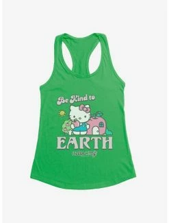 Hot Sale 👍 Hello Kitty Be Kind To The Earth 👧 Girls Tank 😉 -Cheap Sanrio Store 18922507 hi