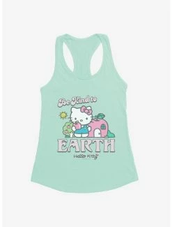 Hot Sale 👍 Hello Kitty Be Kind To The Earth 👧 Girls Tank 😉