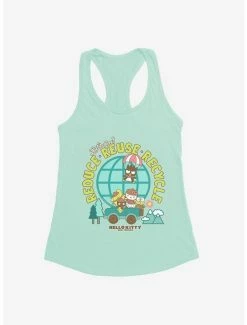 Best deal 🧨 Hello Kitty & Friends Earth Day Reduce, Reuse, Recycle 👧 Girls Tank 🧨 -Cheap Sanrio Store 18922626 hi