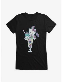 Budget 😍 Hello Kitty Kawaii Vacation Milkshake Dreams 👧 Girls T-Shirt 🥰 -Cheap Sanrio Store 18923868 hi