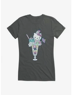Budget 😍 Hello Kitty Kawaii Vacation Milkshake Dreams 👧 Girls T-Shirt 🥰 -Cheap Sanrio Store 18923875 hi