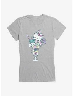 Budget 😍 Hello Kitty Kawaii Vacation Milkshake Dreams 👧 Girls T-Shirt 🥰 -Cheap Sanrio Store 18923889 hi