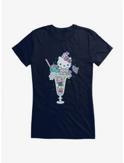 Budget 😍 Hello Kitty Kawaii Vacation Milkshake Dreams 👧 Girls T-Shirt 🥰 -Cheap Sanrio Store 18923896 hi 1