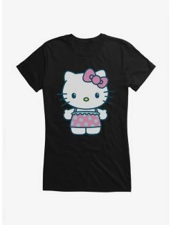Budget 👍 Hello Kitty Kawaii Vacation Ruffles Outfit 👧 Girls T-Shirt ⭐ -Cheap Sanrio Store 18924288 hi