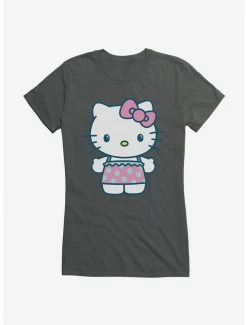 Budget 👍 Hello Kitty Kawaii Vacation Ruffles Outfit 👧 Girls T-Shirt ⭐ -Cheap Sanrio Store 18924295 hi