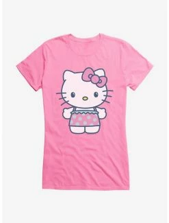 Budget 👍 Hello Kitty Kawaii Vacation Ruffles Outfit 👧 Girls T-Shirt ⭐