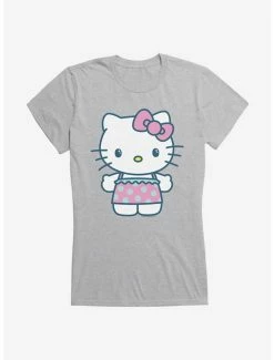 Budget 👍 Hello Kitty Kawaii Vacation Ruffles Outfit 👧 Girls T-Shirt ⭐ -Cheap Sanrio Store 18924309 hi
